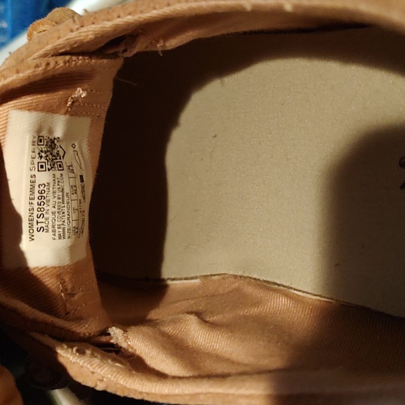 Womens Sperry Top-Sider Crest Vibe Blush Serpent Suede Platform Sneakers 9.5 euc - Picture 6 of 6